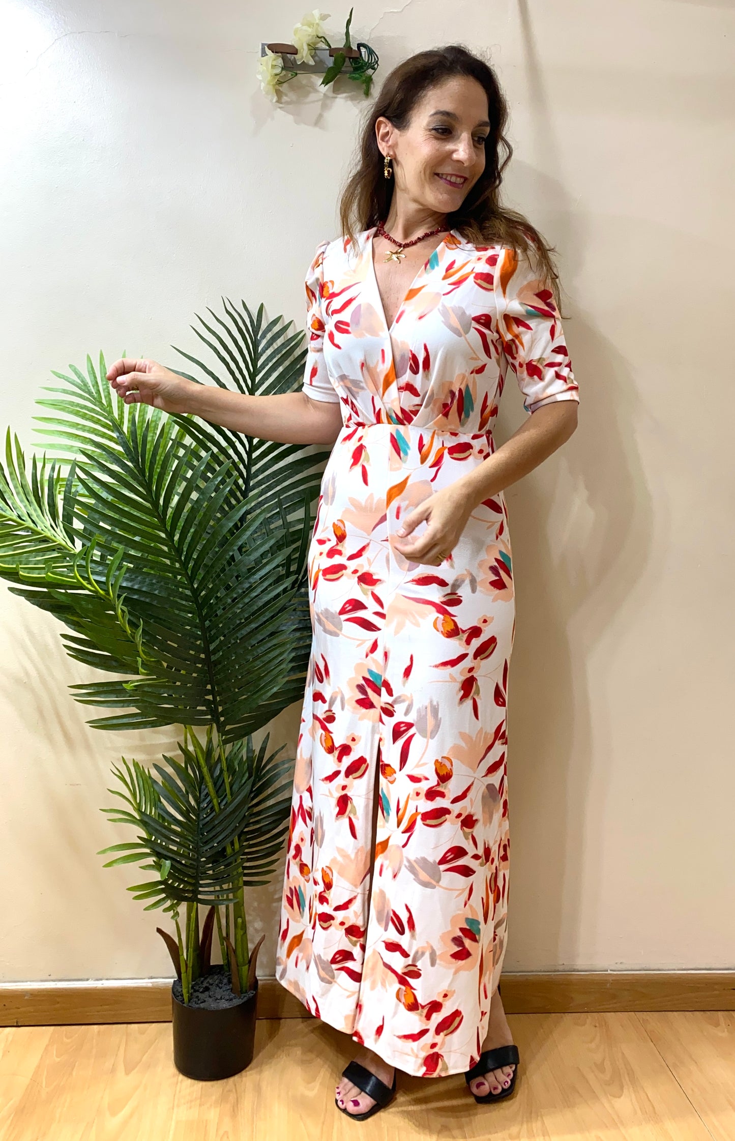 Vestido estampado silueta