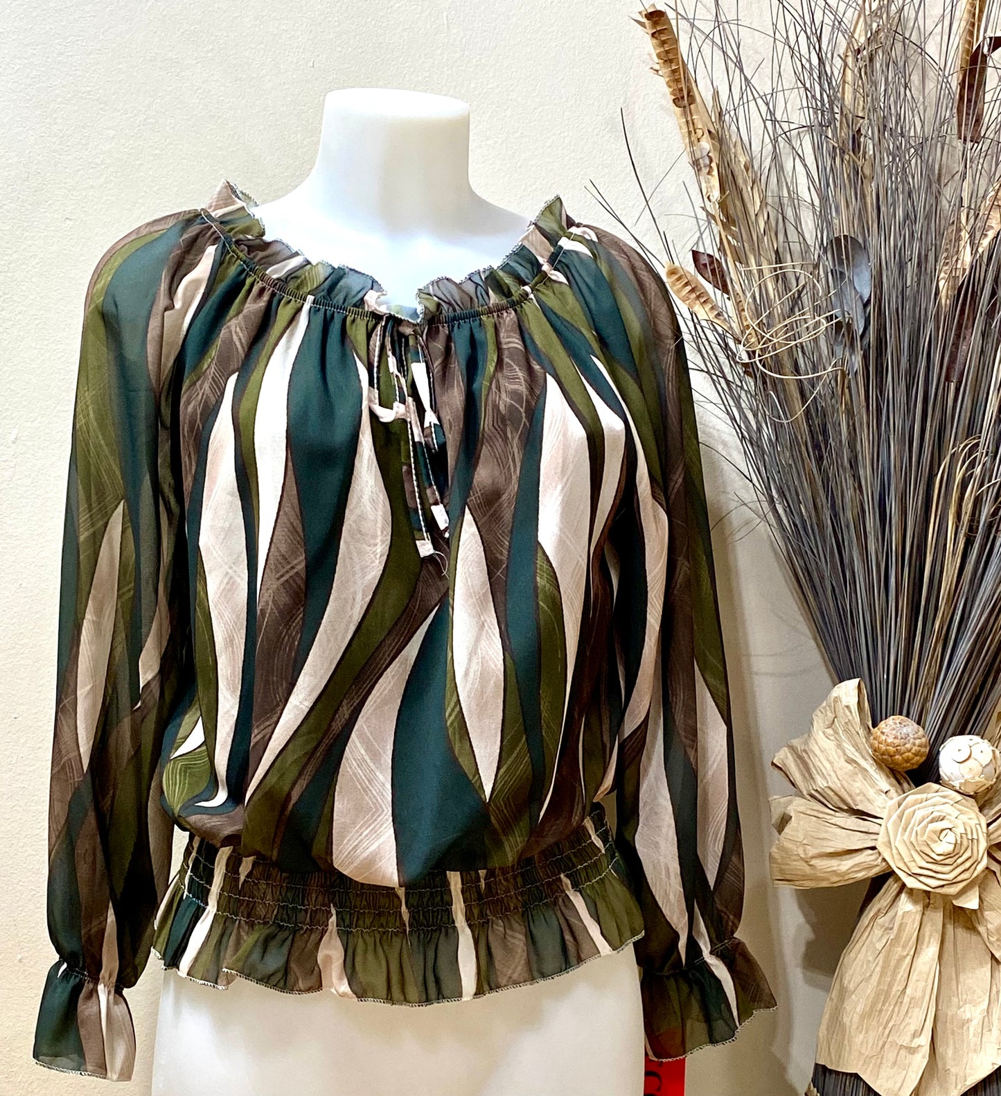 Blusa rayado abstracto