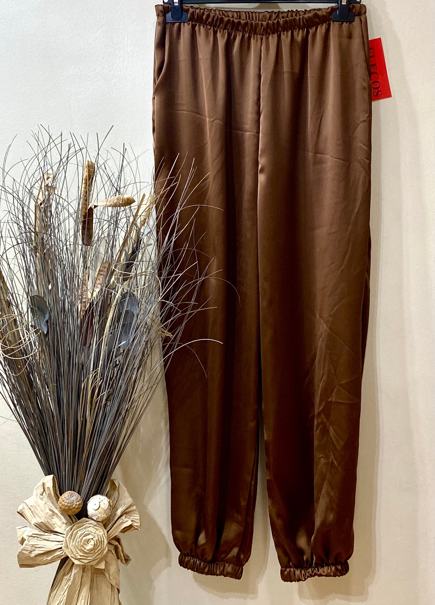 Pantalón bombacho satinado