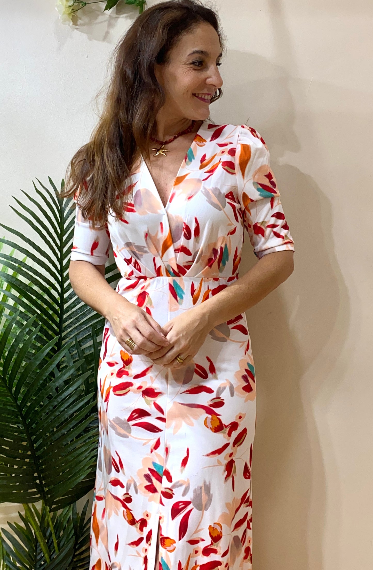 Vestido estampado silueta