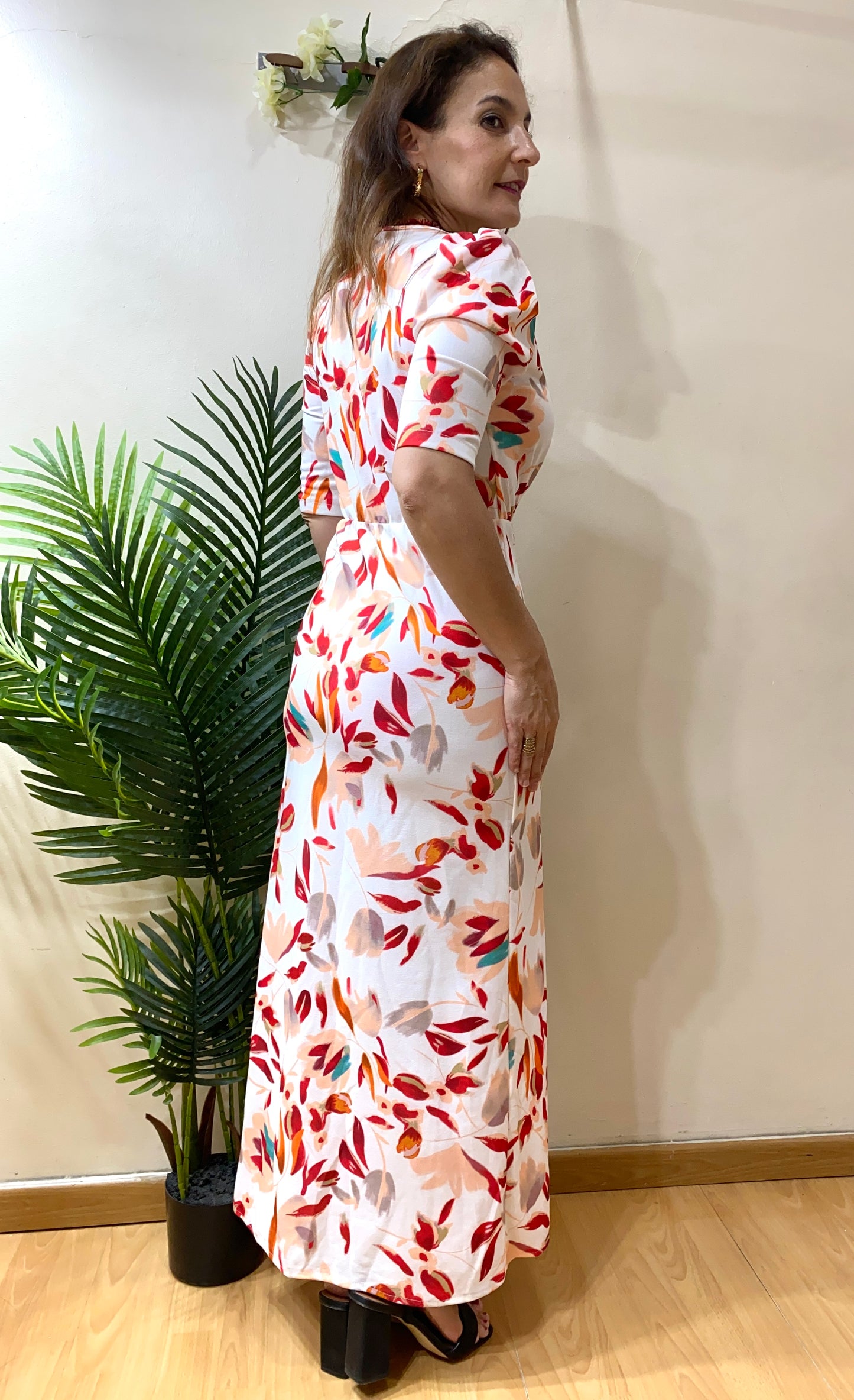 Vestido estampado silueta
