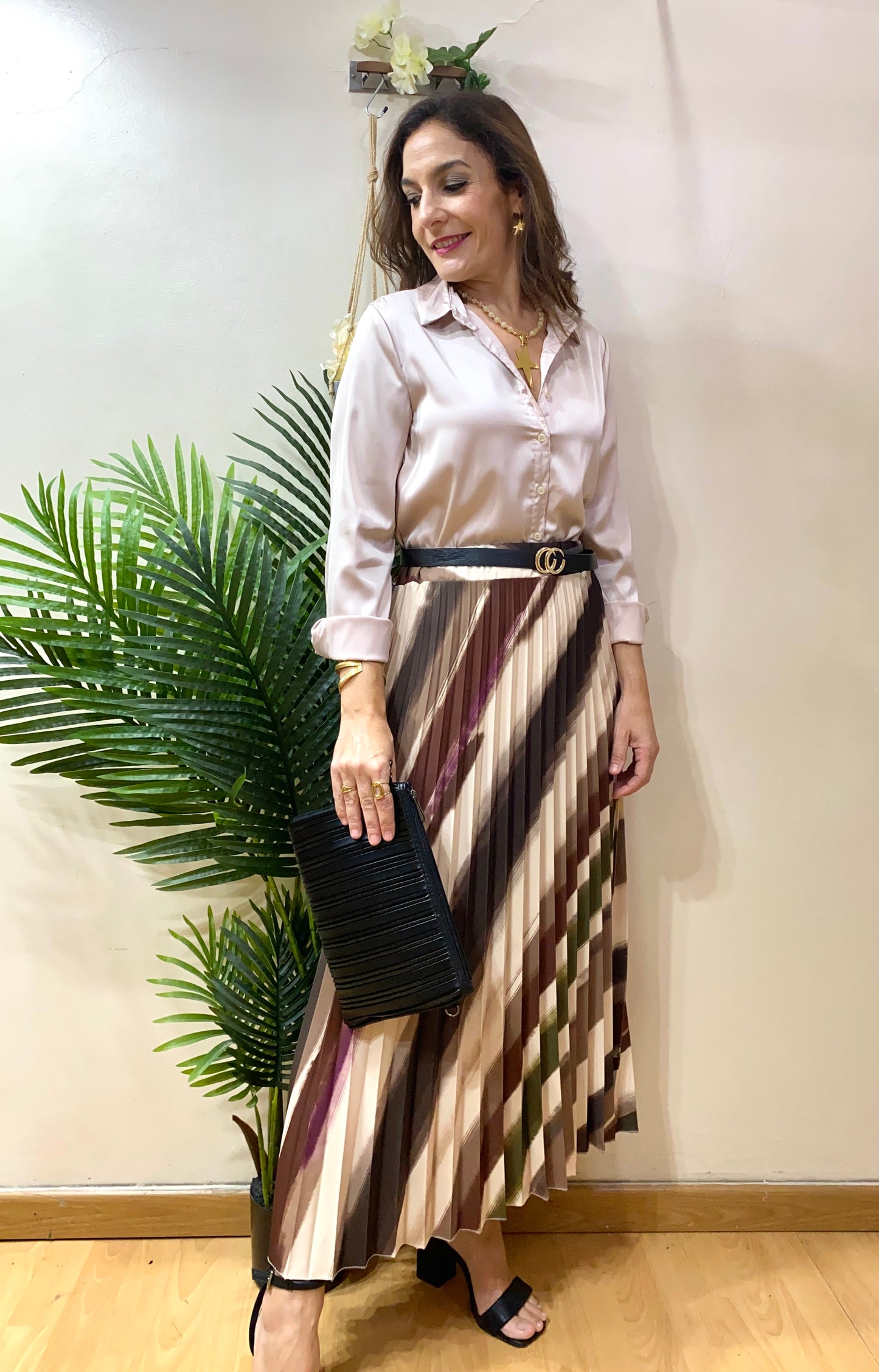 Falda plisada ELEGANT