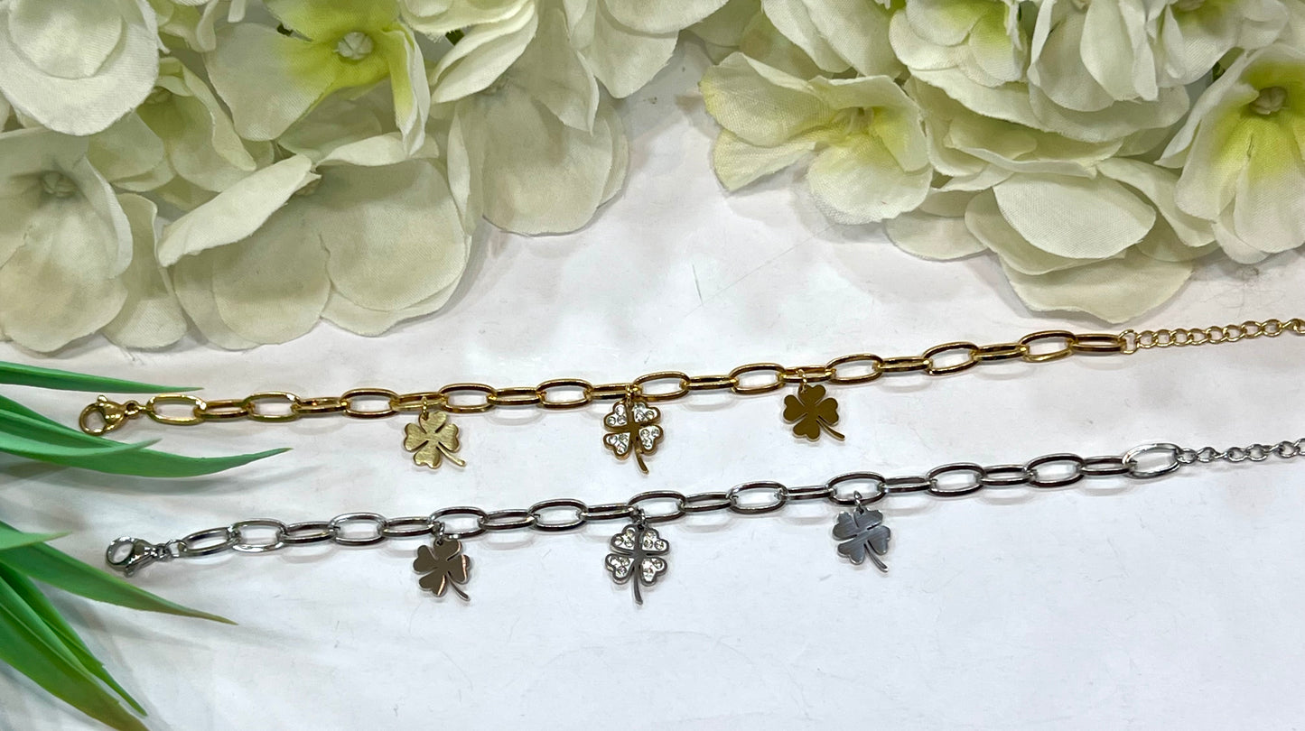 Pulseras acero colgantitos