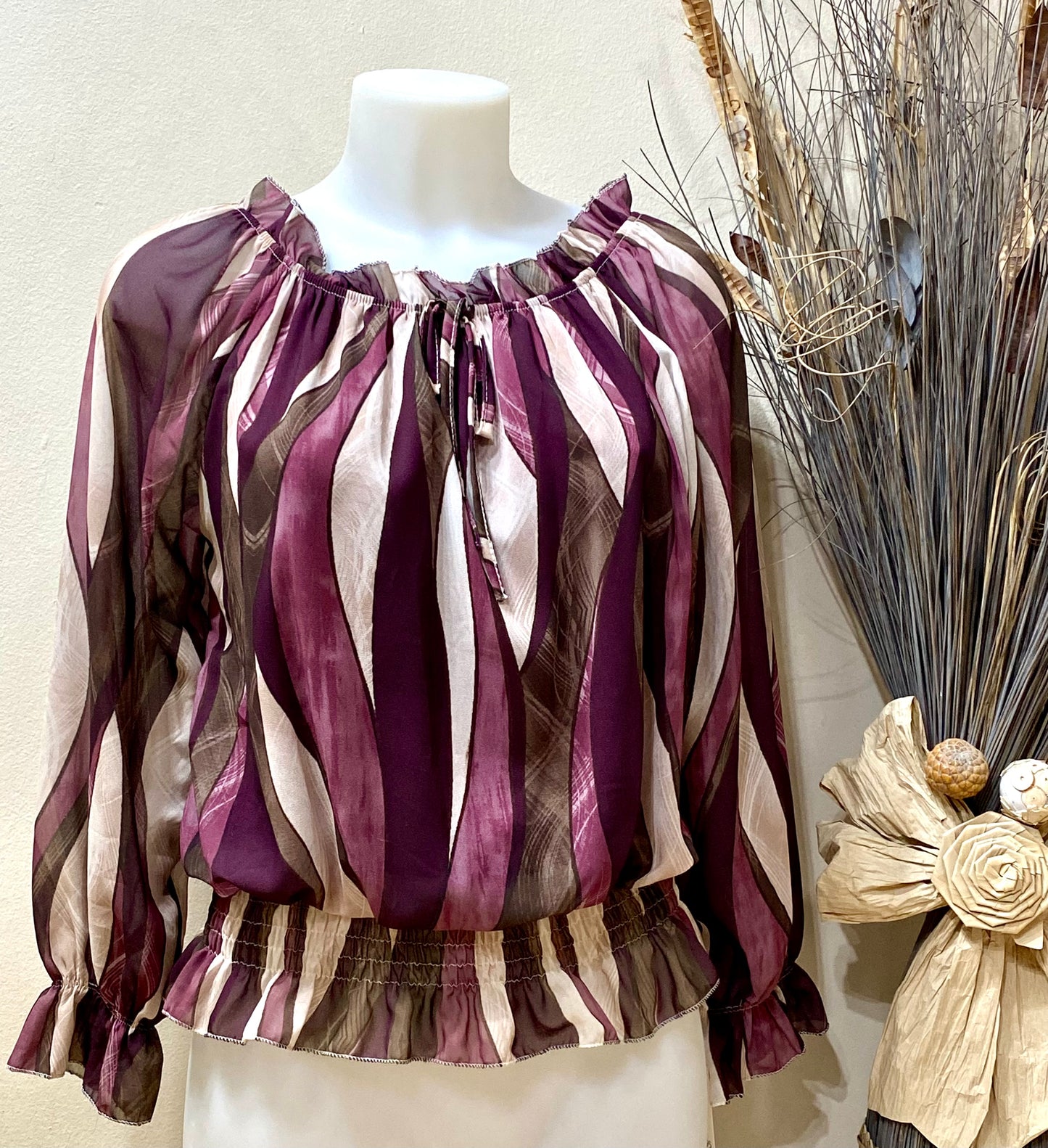 Blusa rayado abstracto
