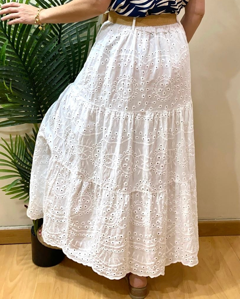 Falda perforada
