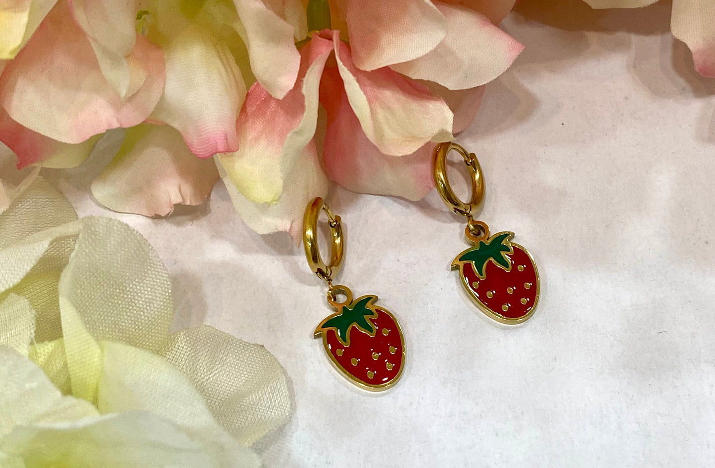 Pendientes acero fresas