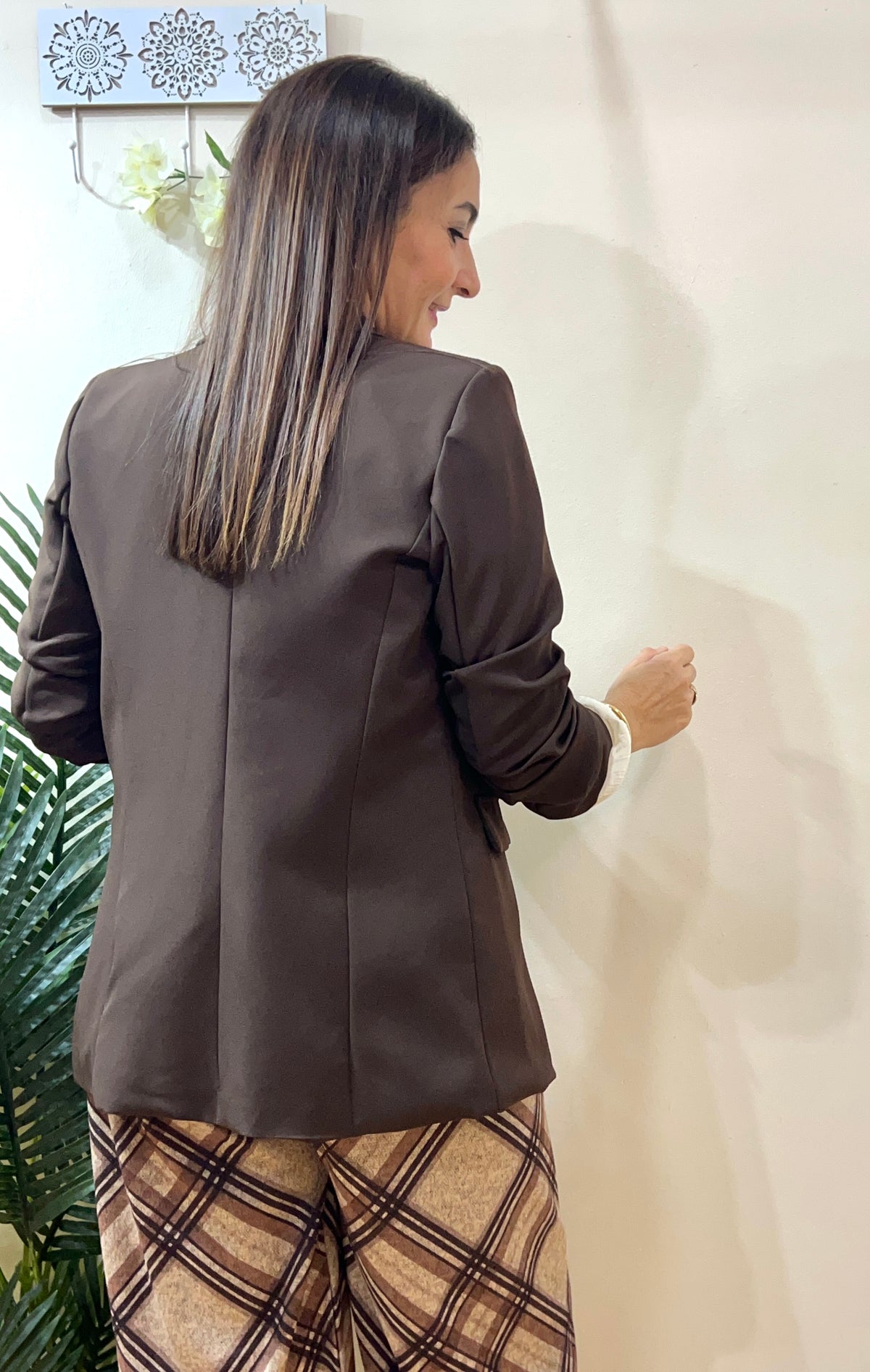 Blazer manga fruncida