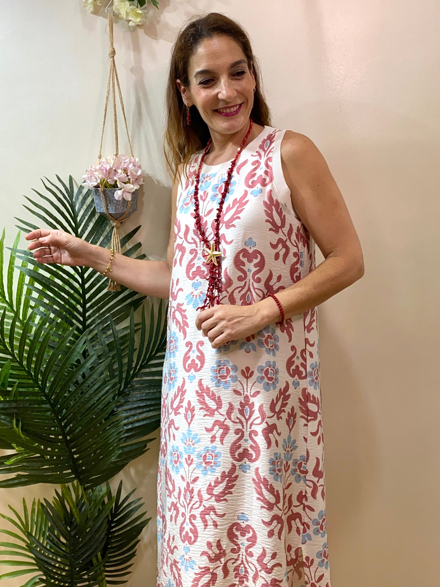 Vestido flor natural