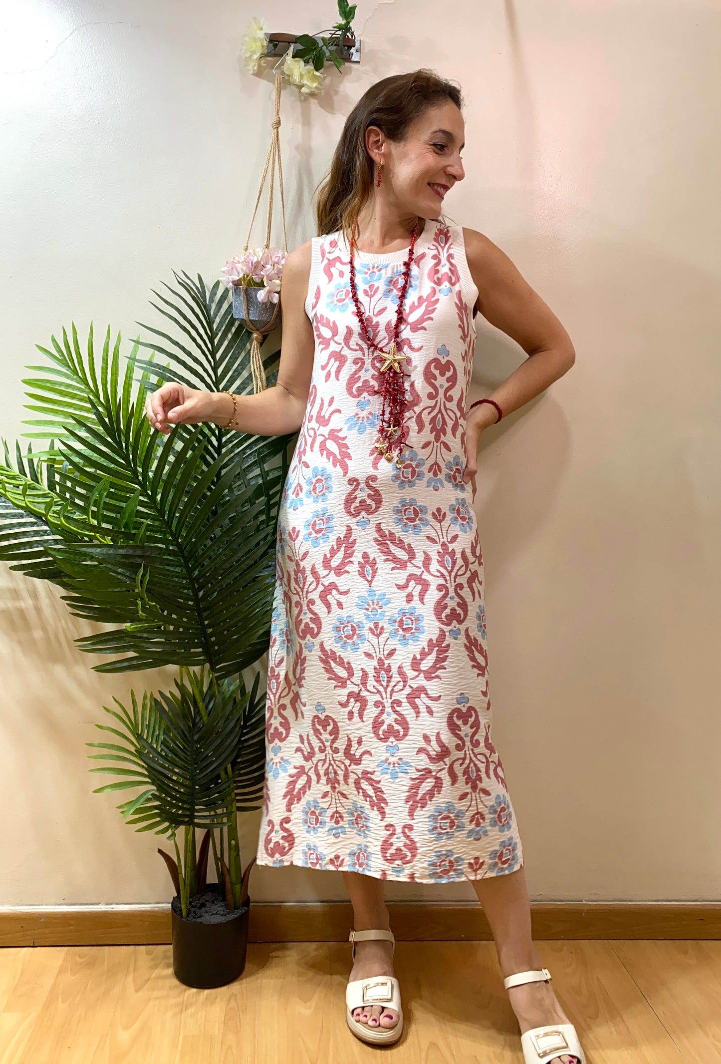 Vestido flor natural