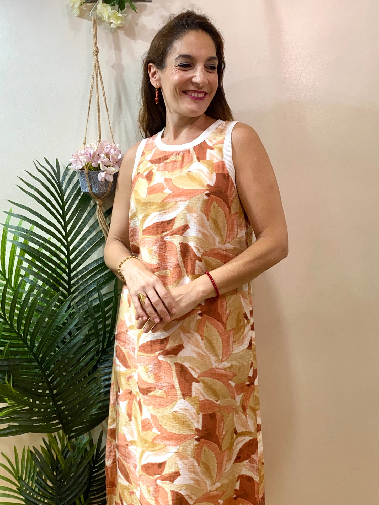 Vestido flor natural