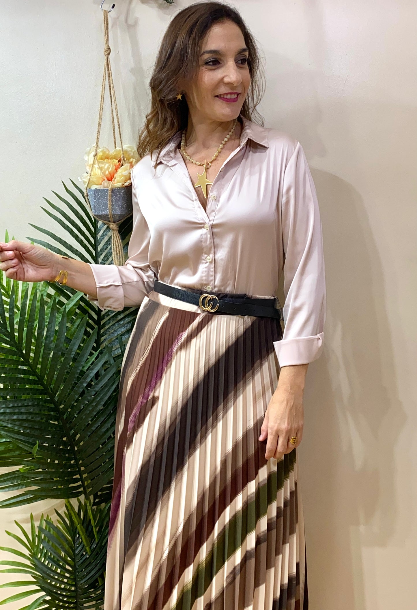 Falda plisada ELEGANT