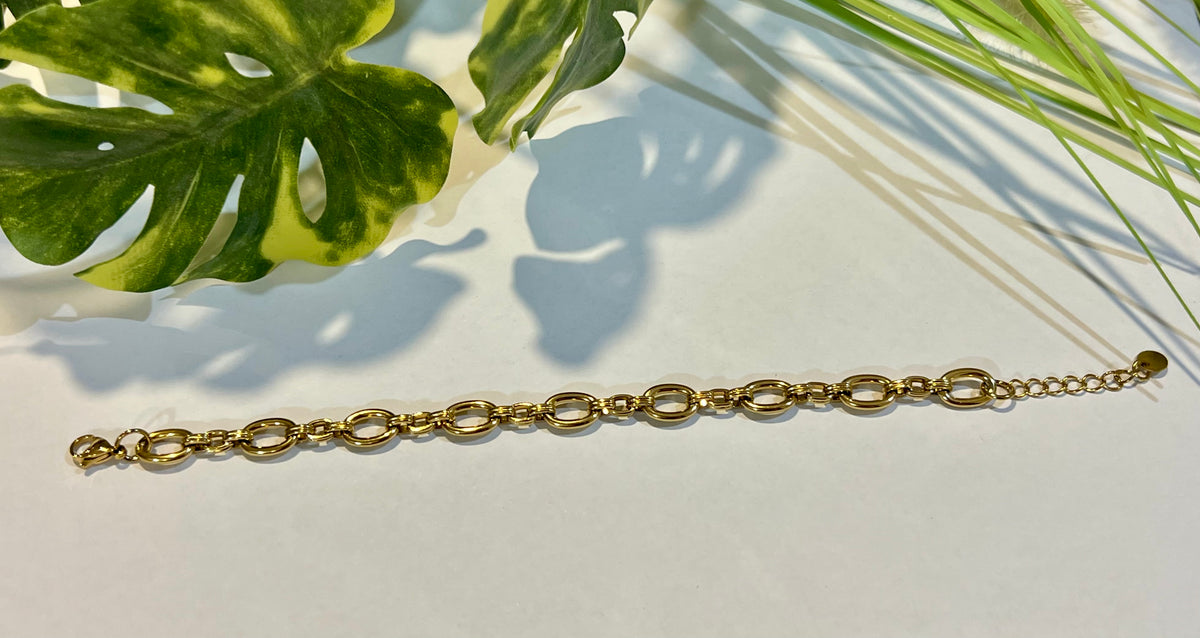Pulsera acero eslabones