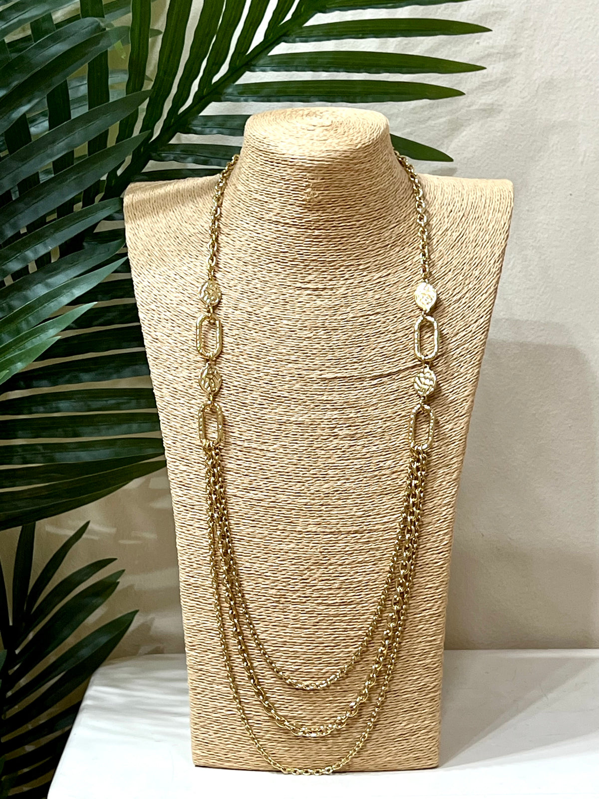 Collar acero largo elegant