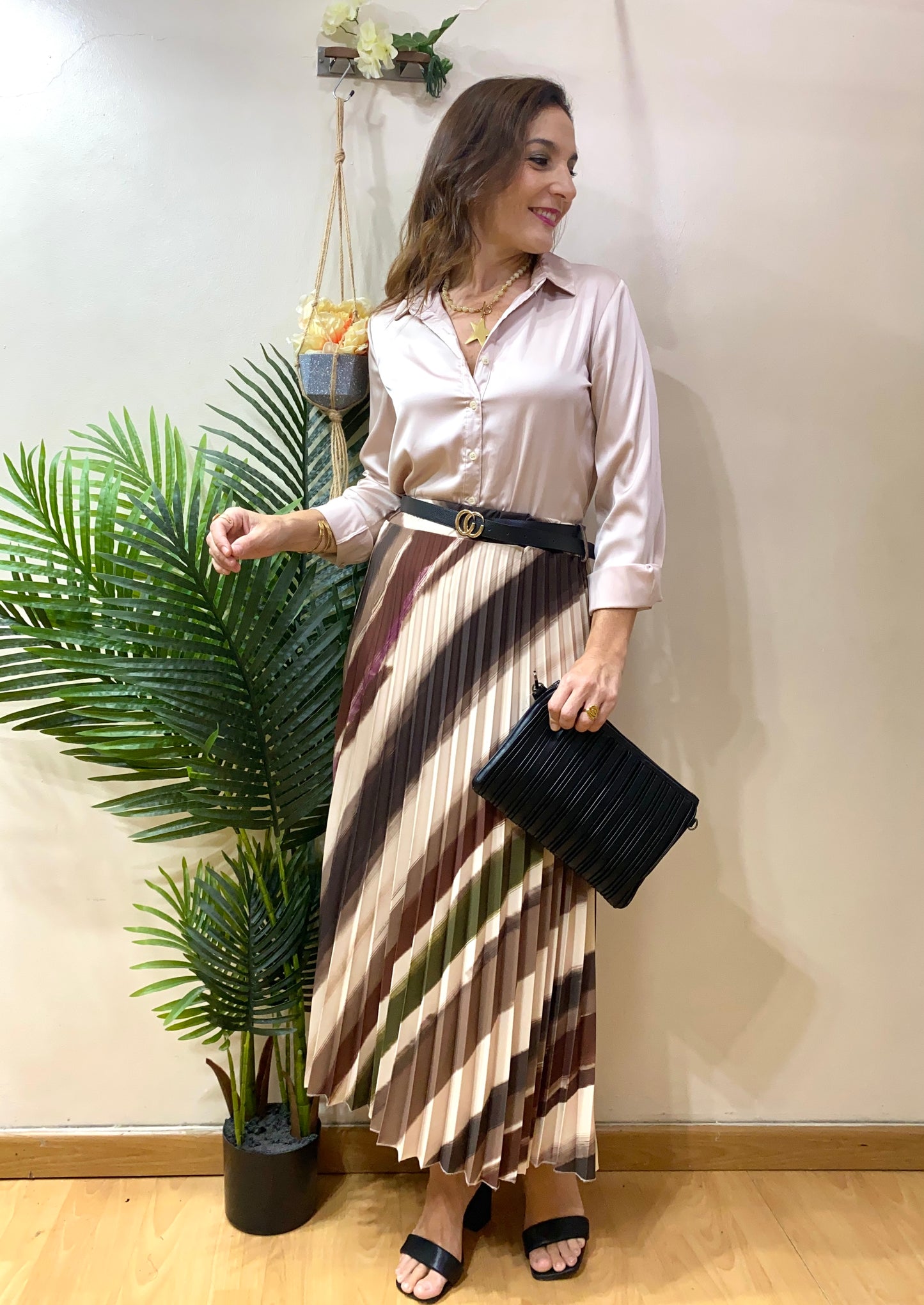 Falda plisada ELEGANT