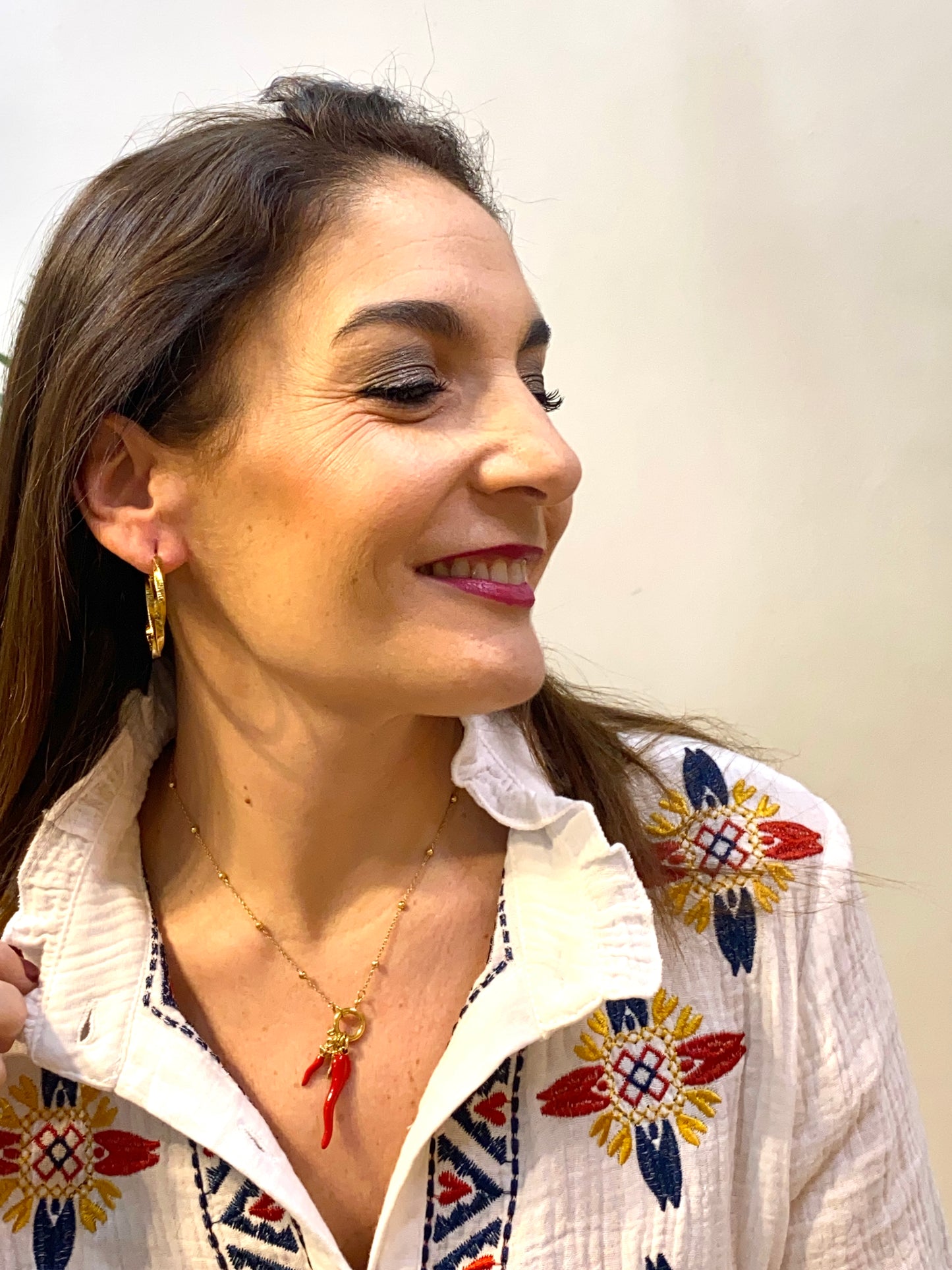 Collar acero pimiento