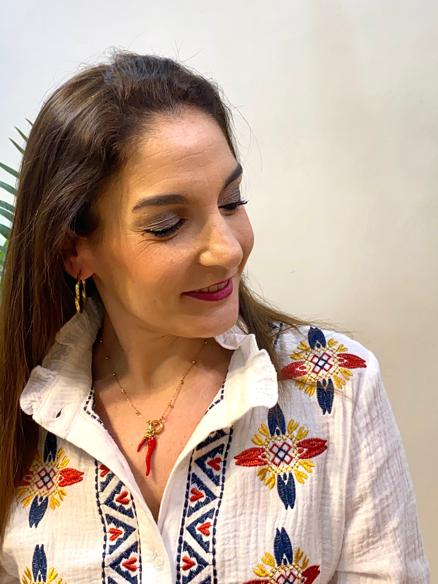Collar acero pimiento