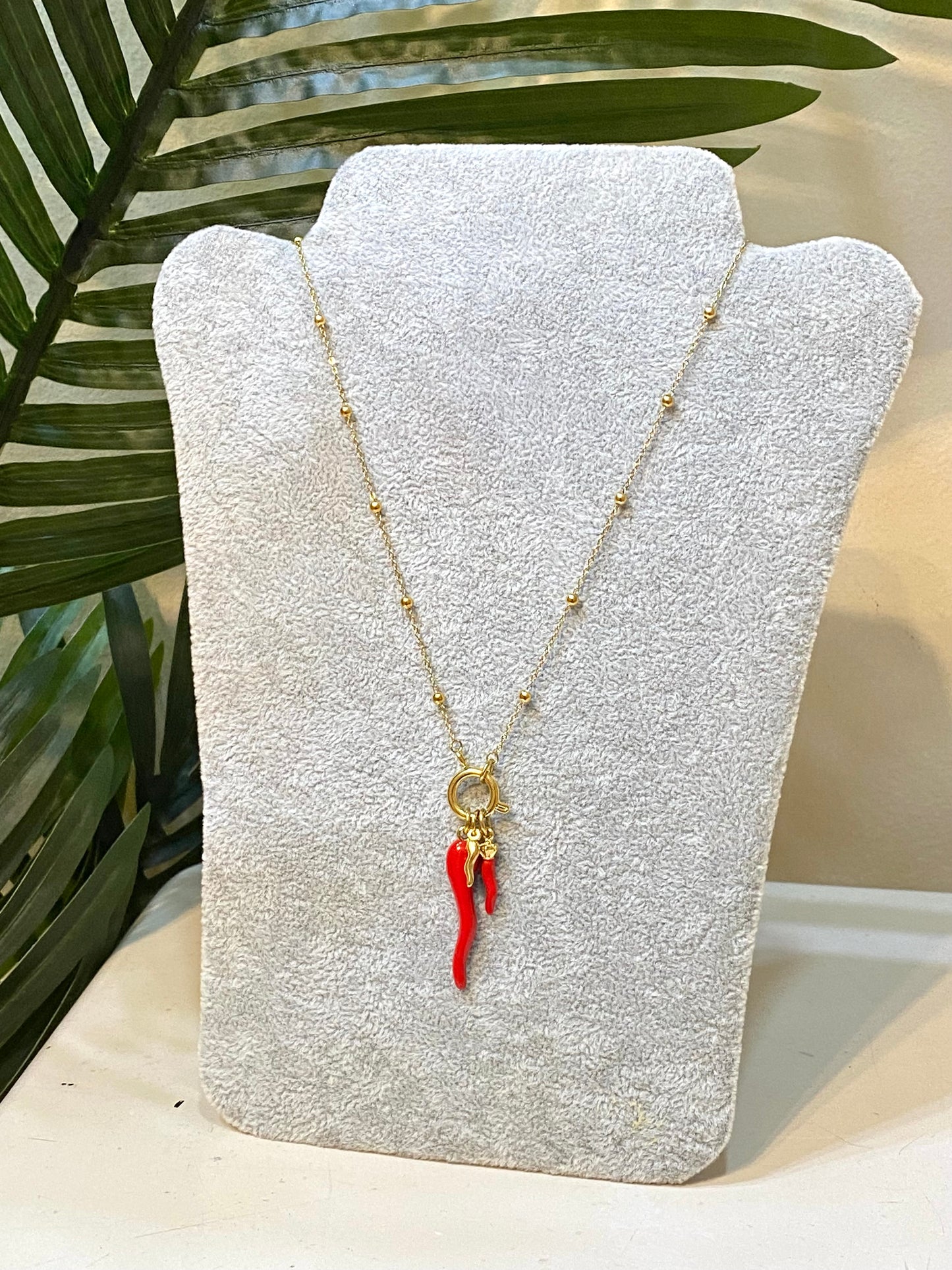 Collar acero pimiento