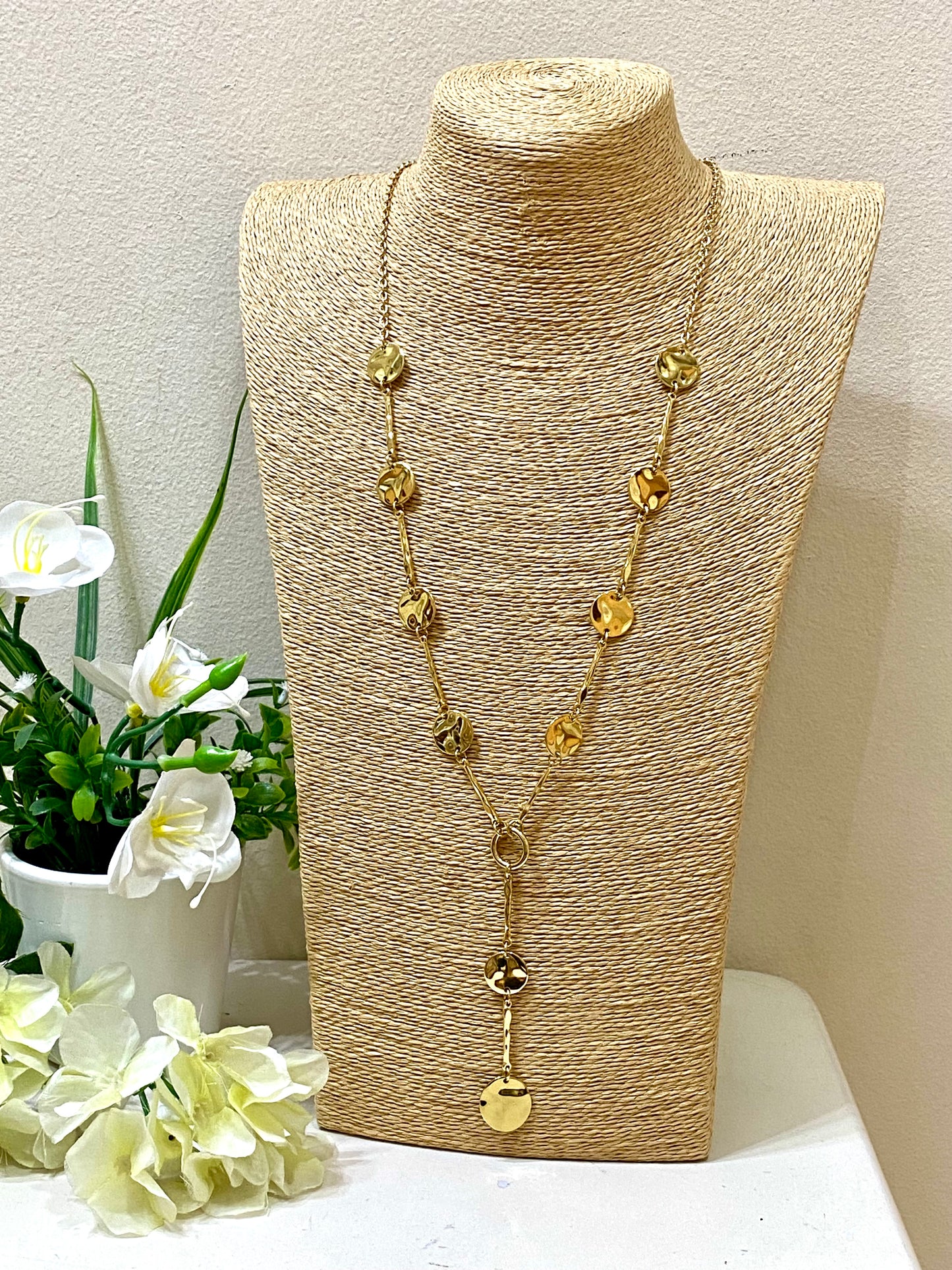 Collar acero largo divinity