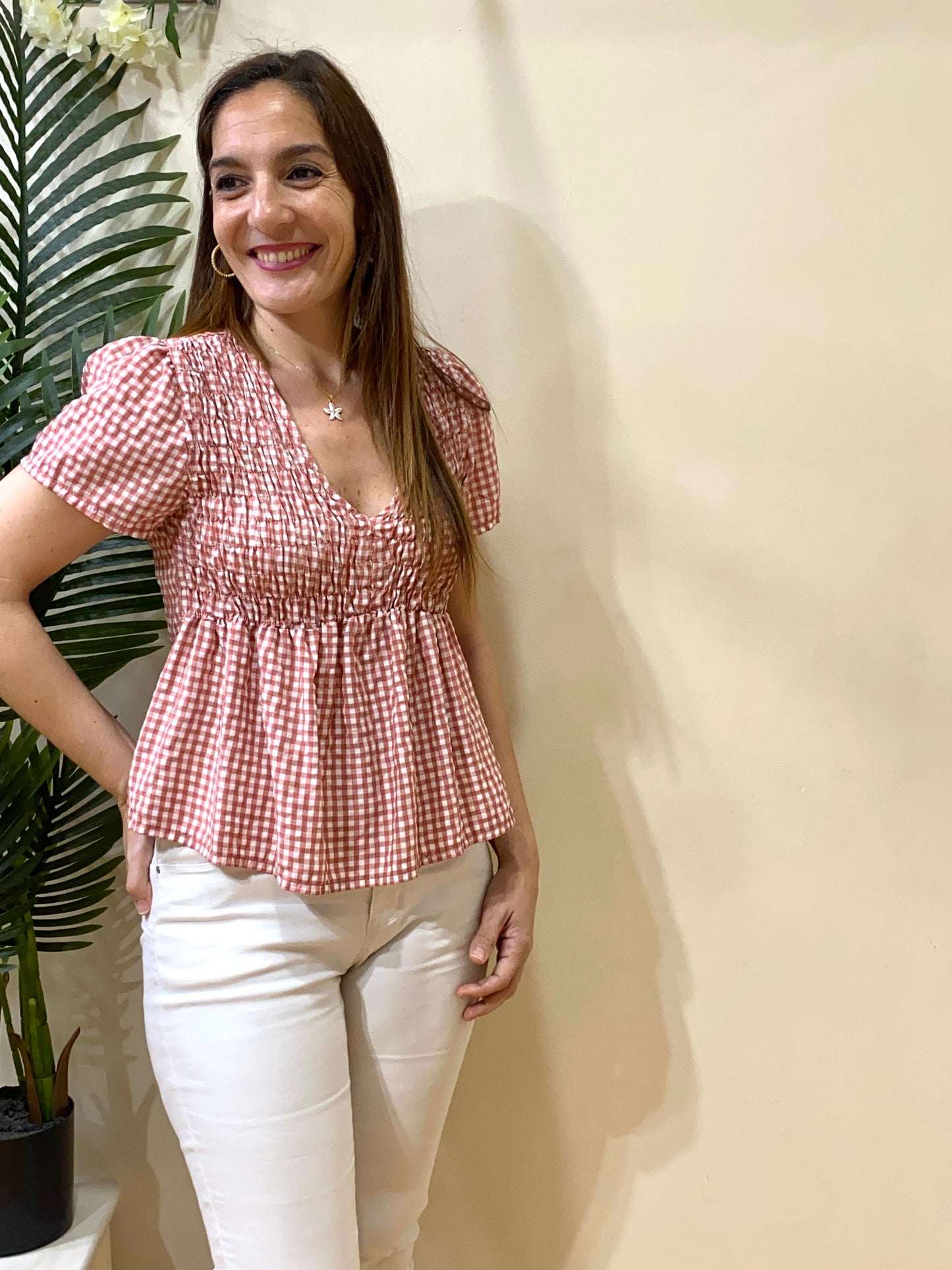 Blusa cuadro vichy