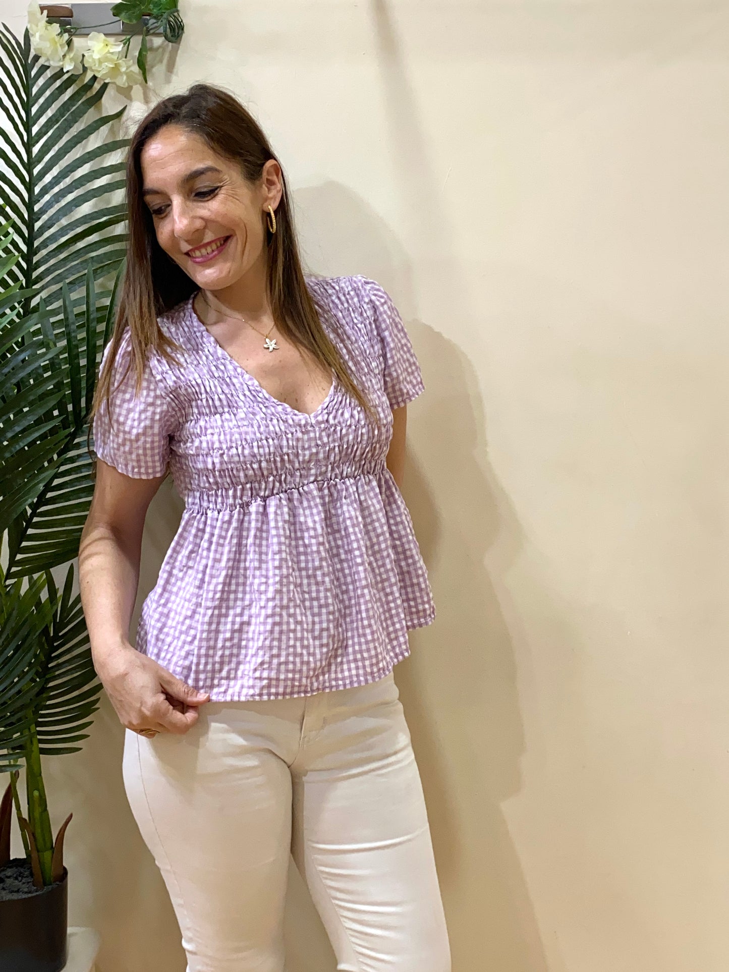 Blusa cuadro vichy