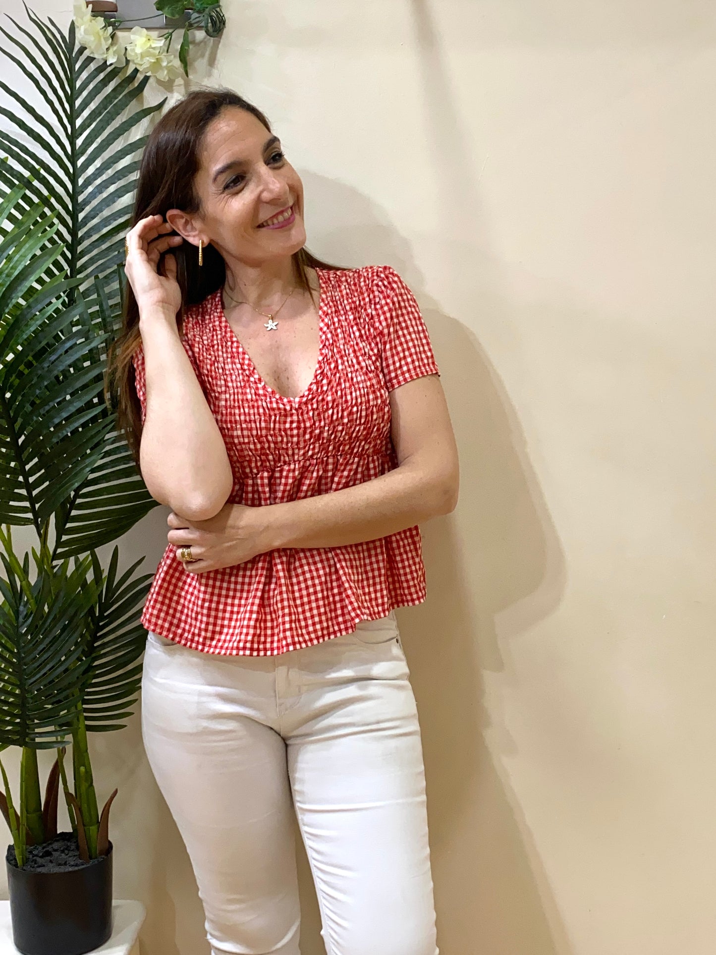 Blusa cuadro vichy