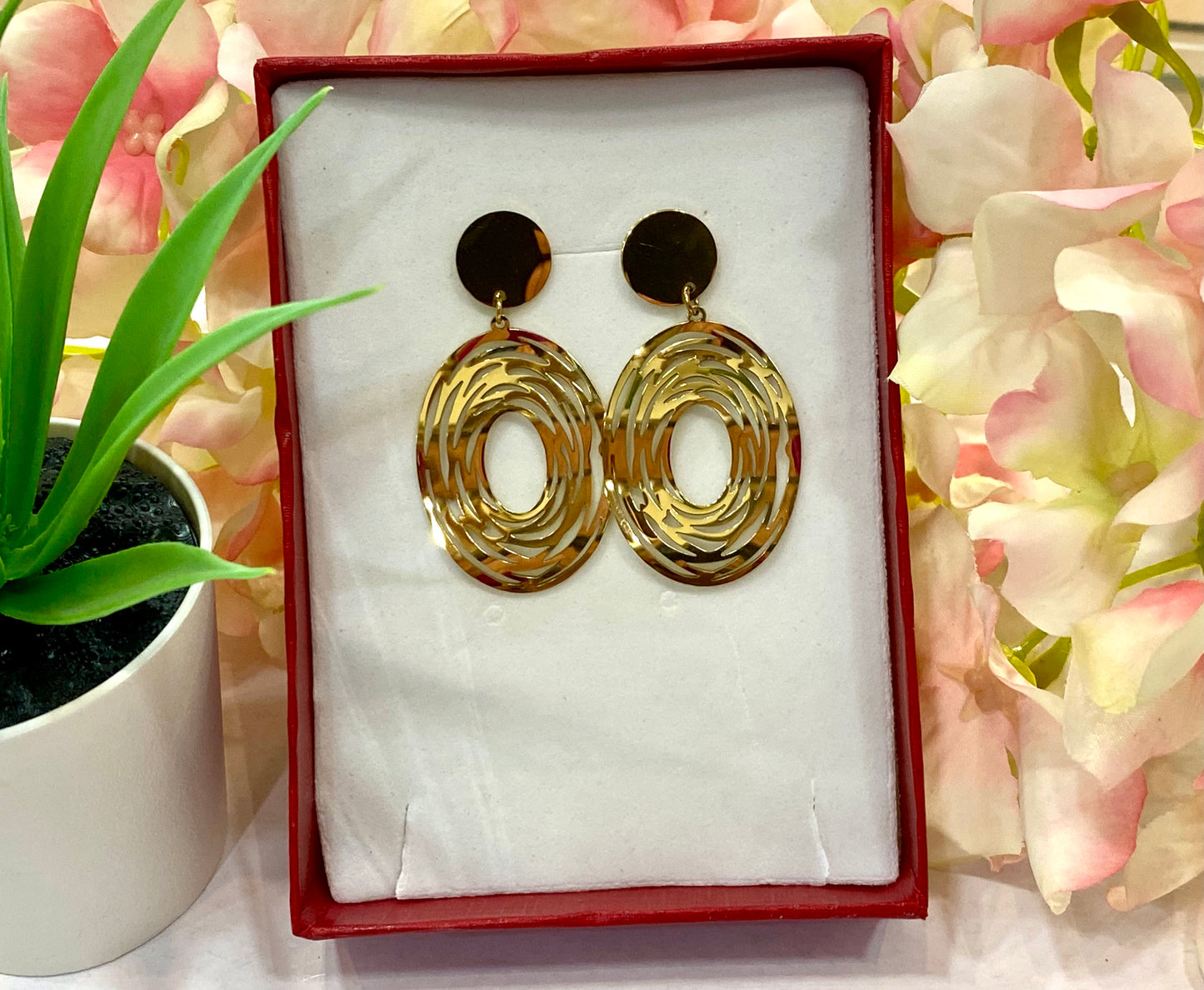Pendientes acero glamour