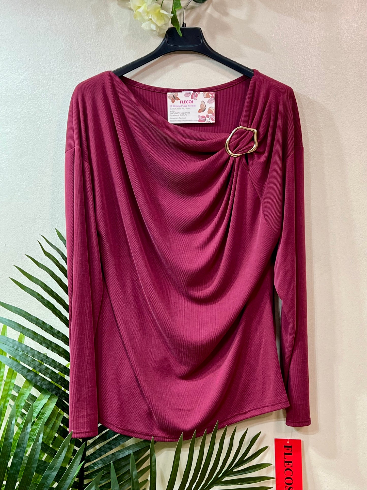 Camiseta aplique oval