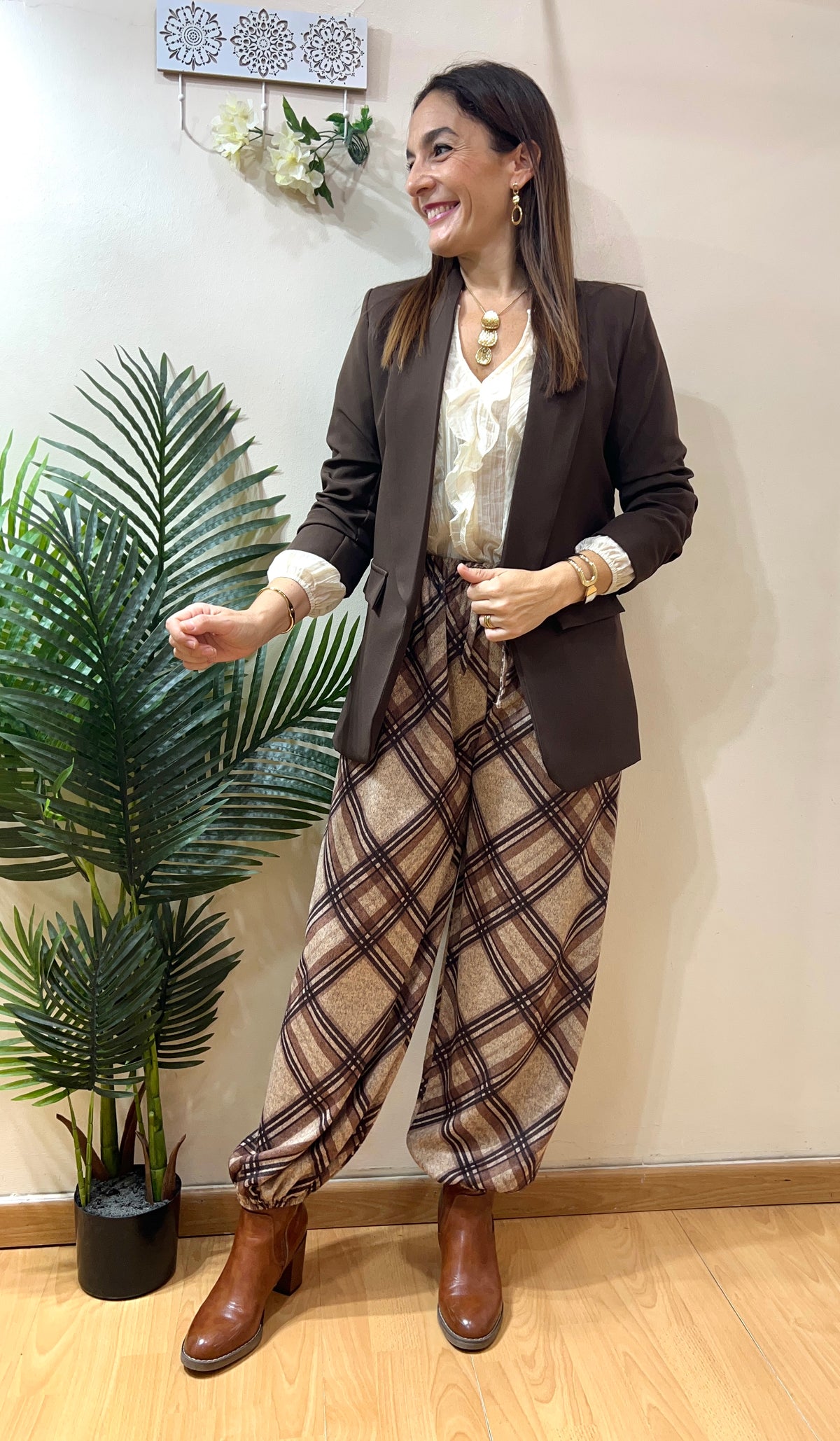 Blazer manga fruncida