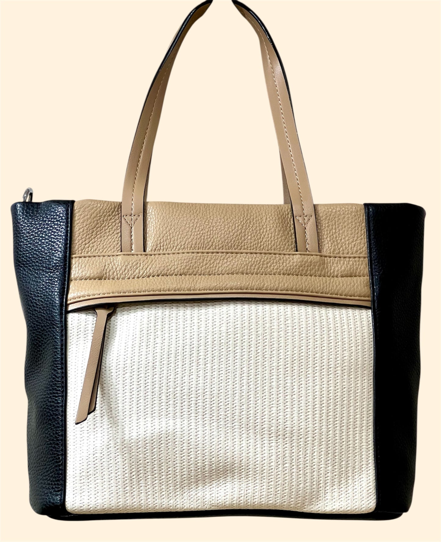 Bolso polipiel combinado color