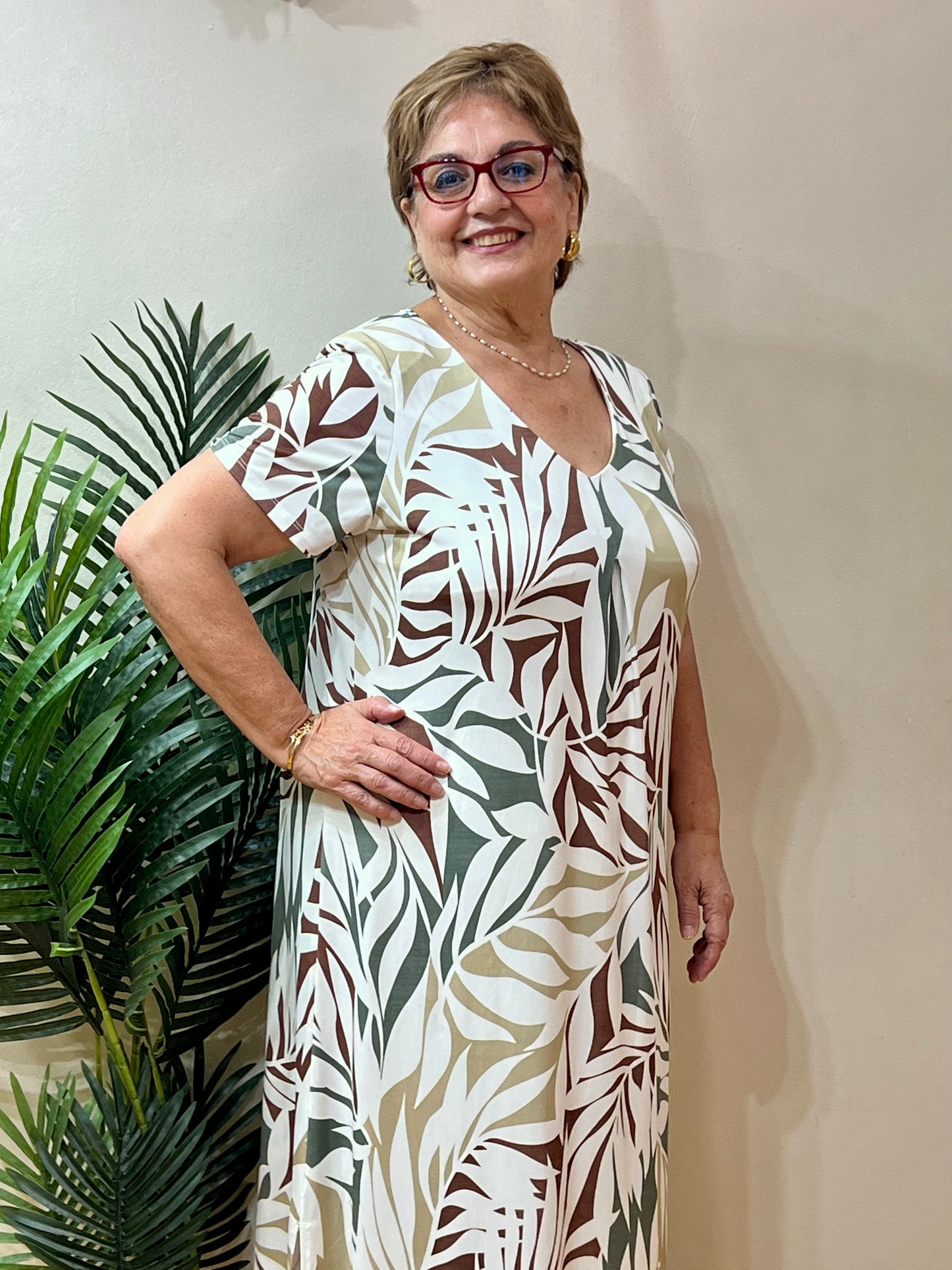 Vestido escote tablón