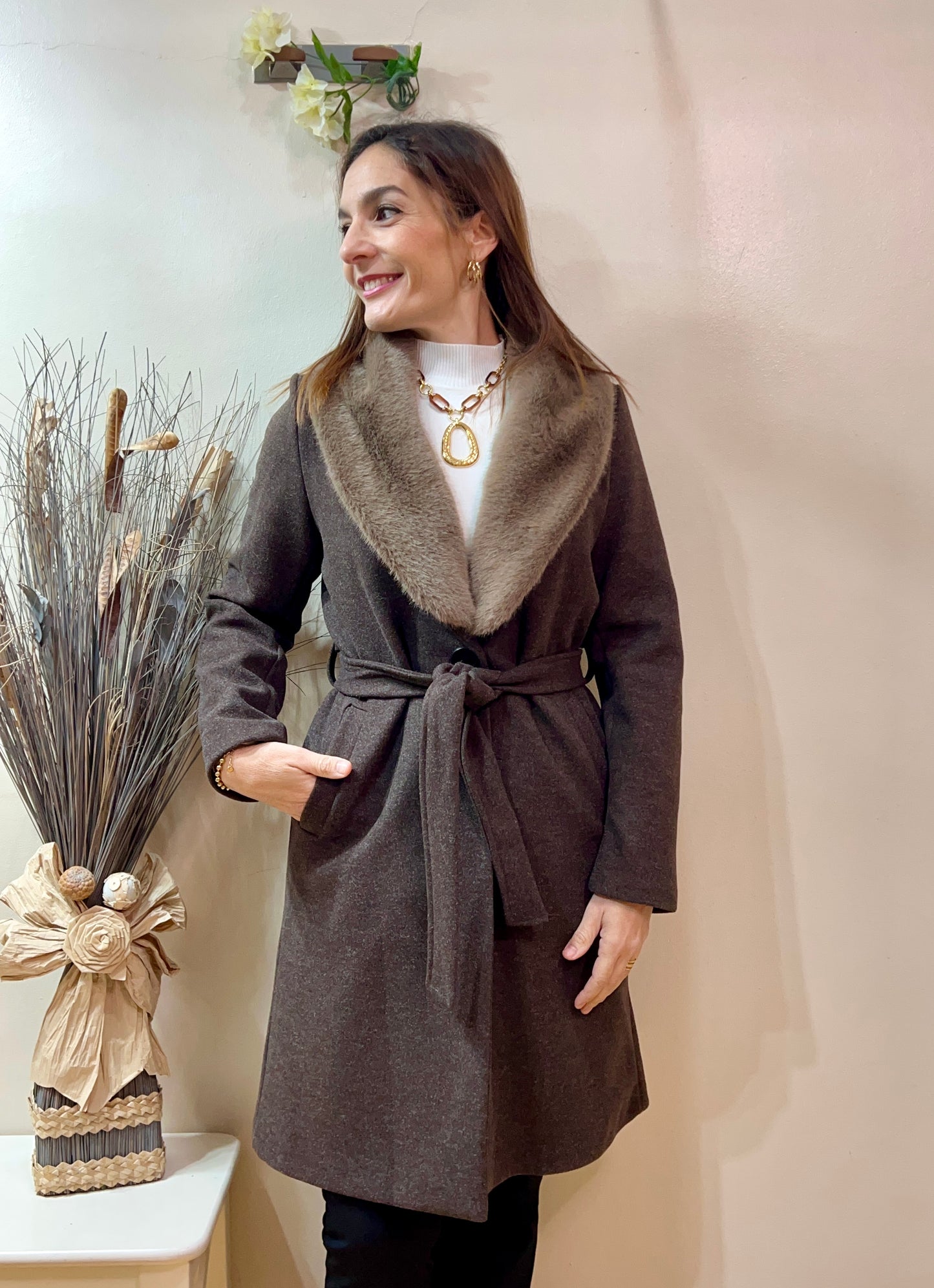 Abrigo pelo desmontable