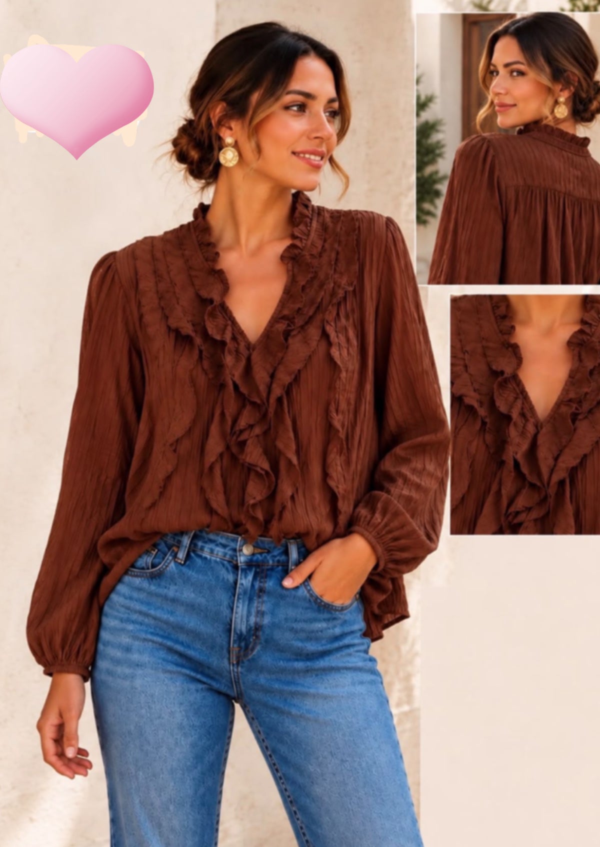 Blusa chorreras
