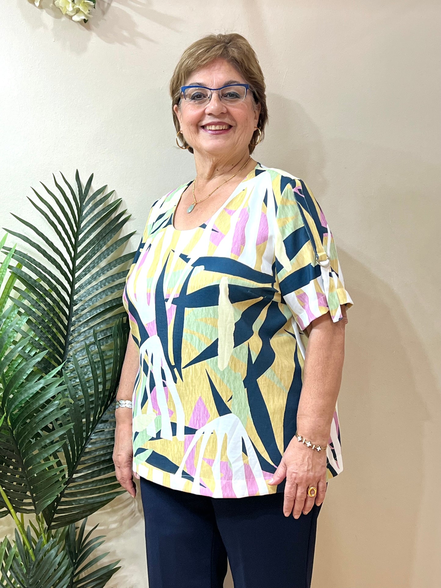 Blusa piqueta manga