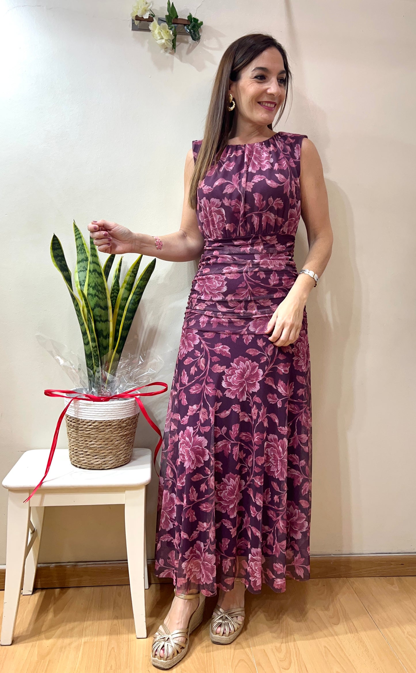 Vestido de gasa elegante