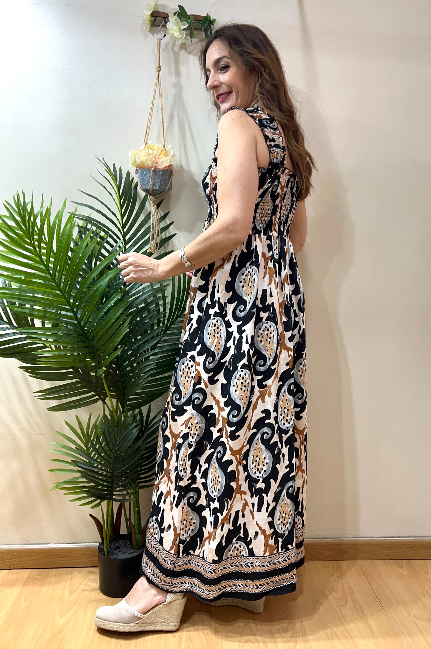 Vestido fluido cachemir