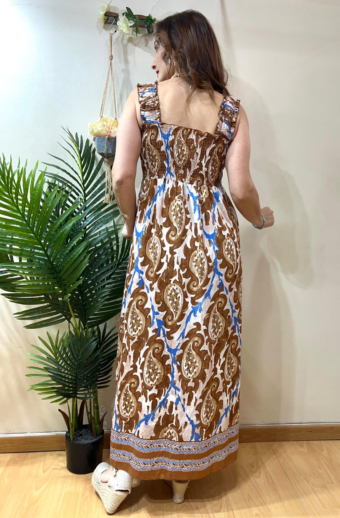 Vestido fluido cachemir