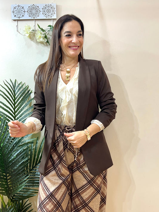 Blazer manga fruncida