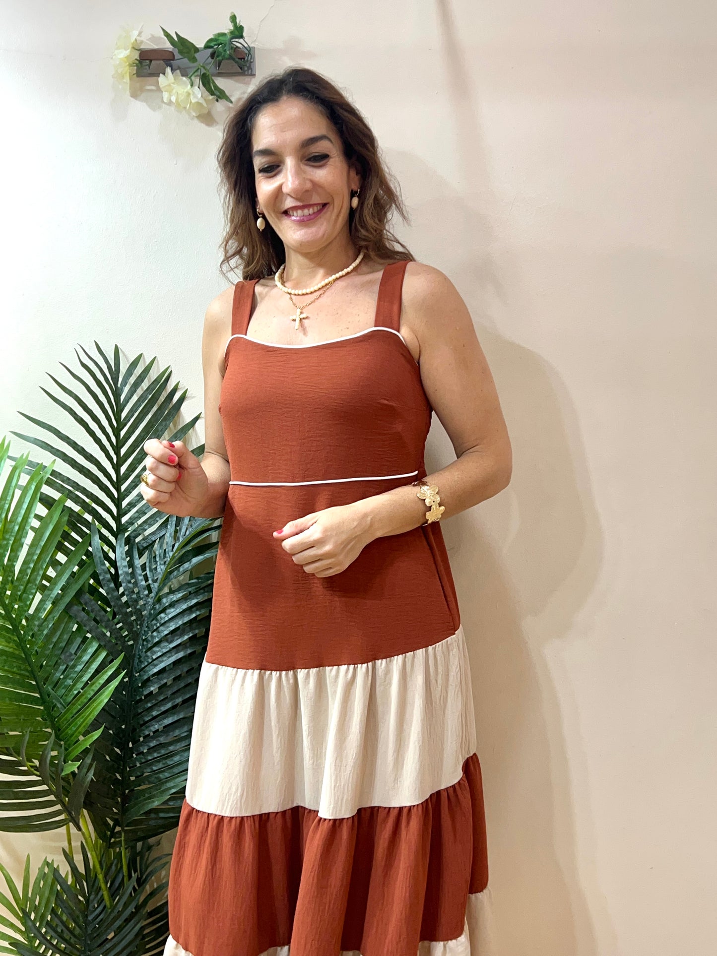 Vestido triple volante
