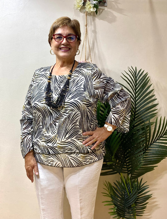 Blusa plumeti hojas otoño
