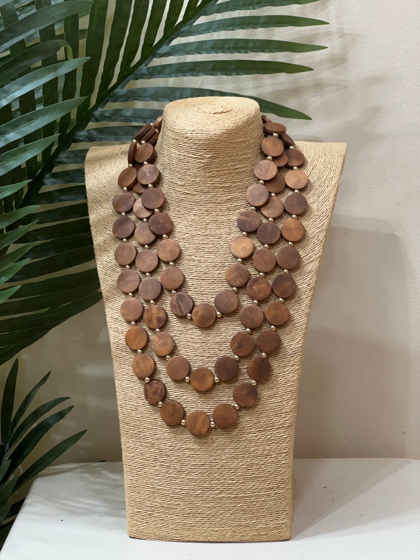 Maxi collar madera