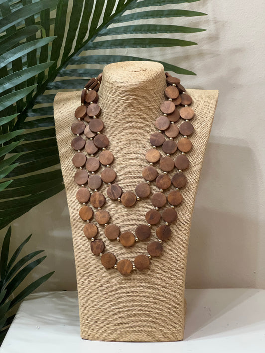 Maxi collar madera