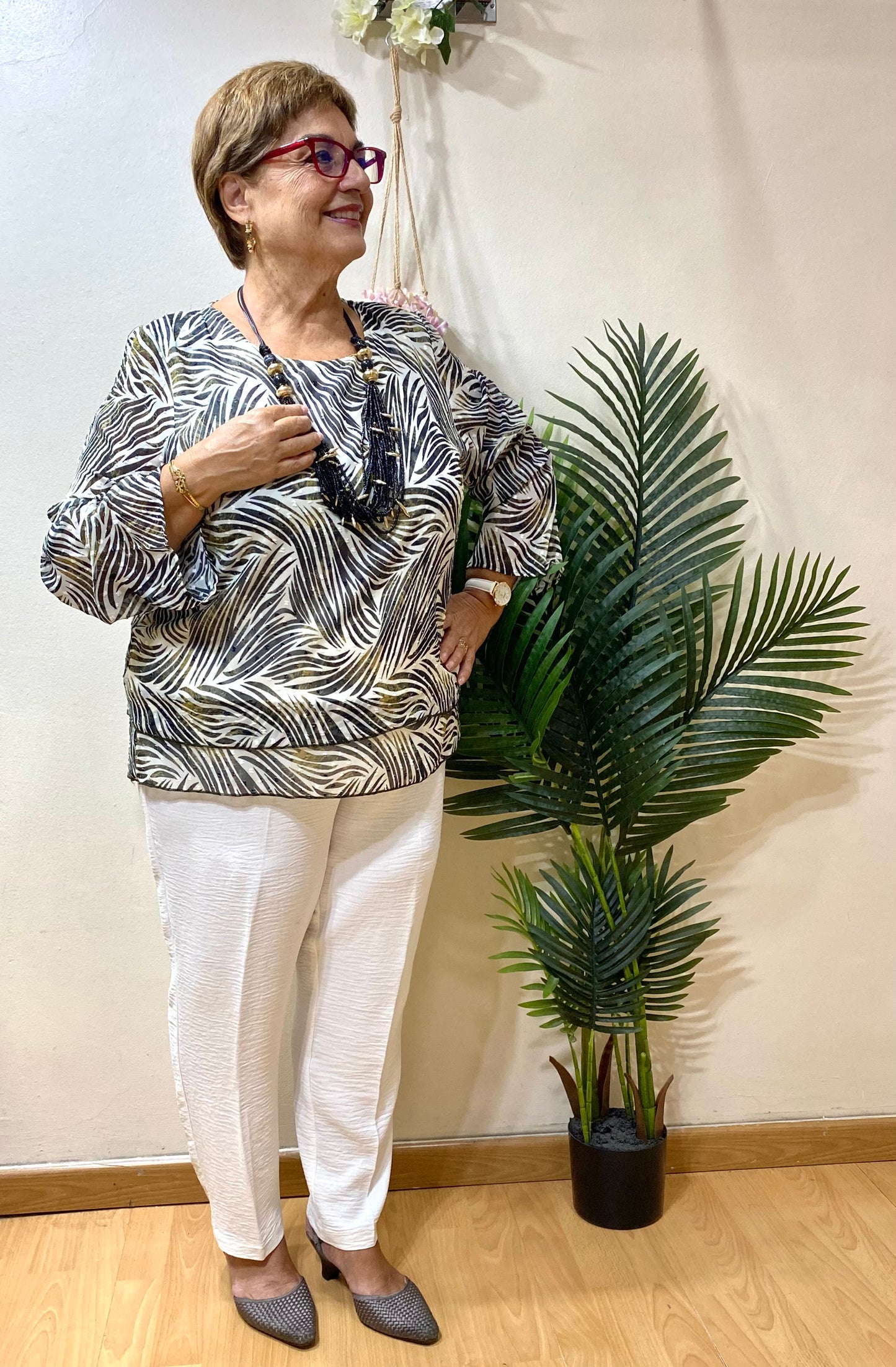 Blusa plumeti hojas otoño