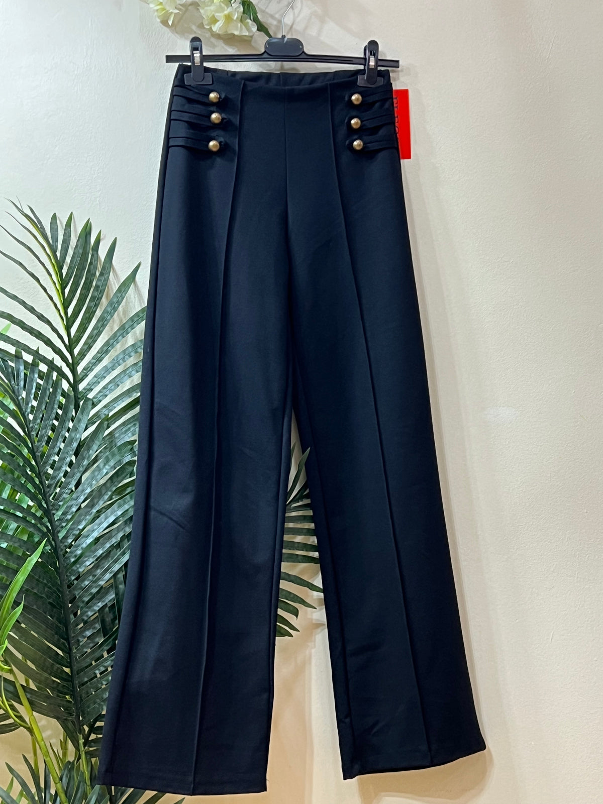 Pantalón recto galones