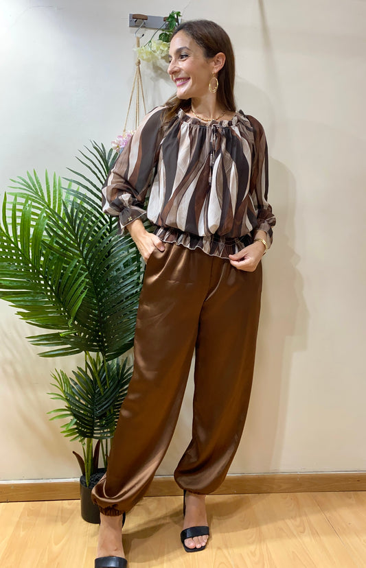 Blusa rayado abstracto