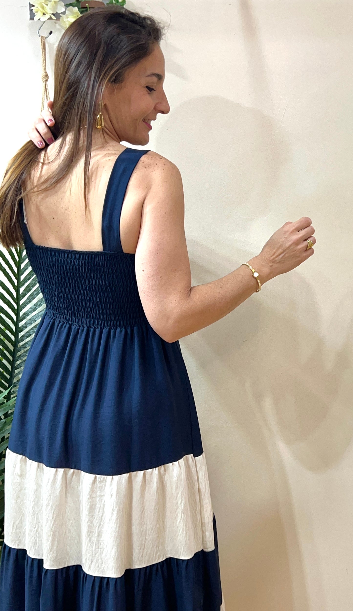 Vestido tirantes rayas marineras