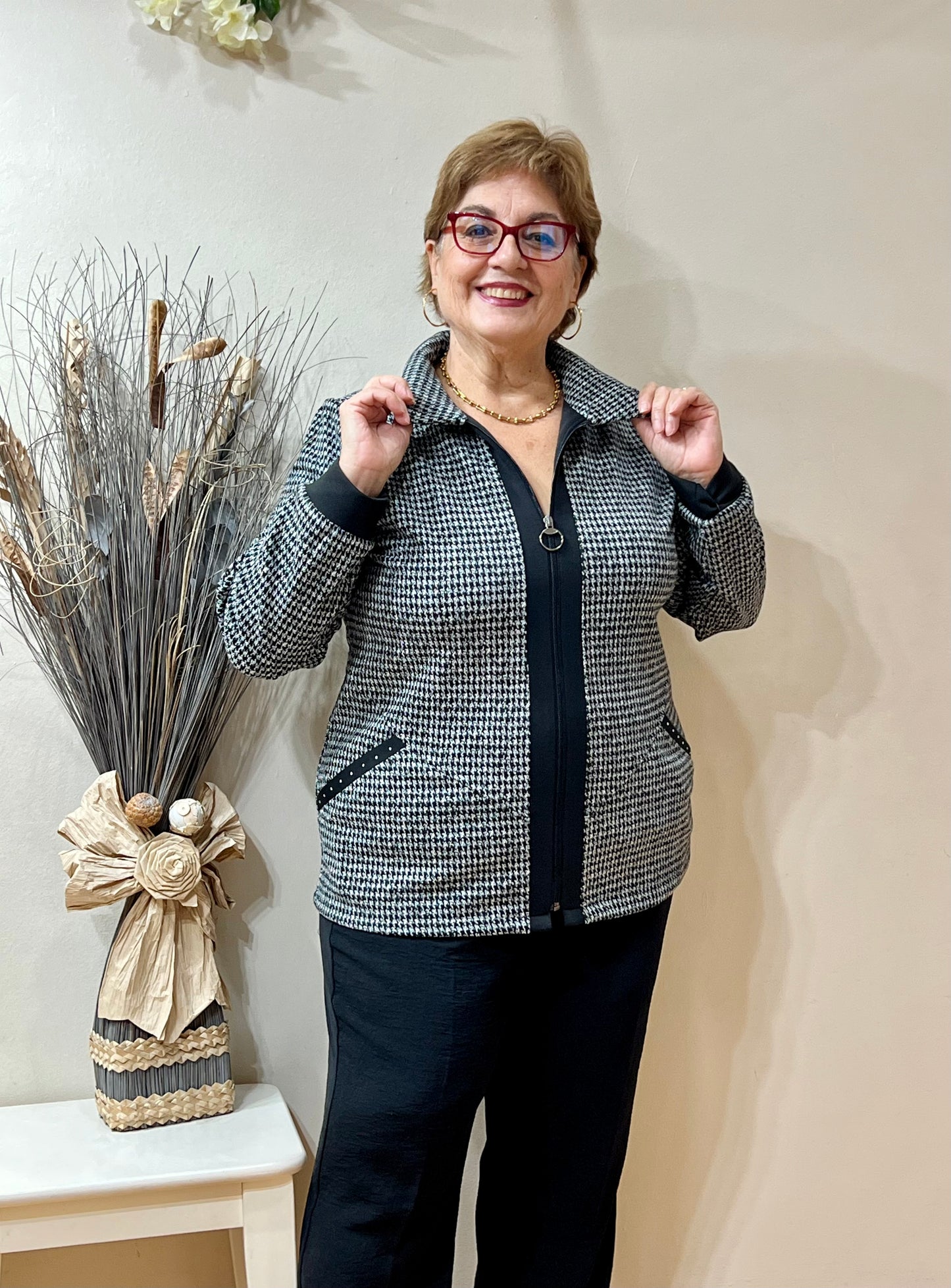 Chaqueta cremallera estilo