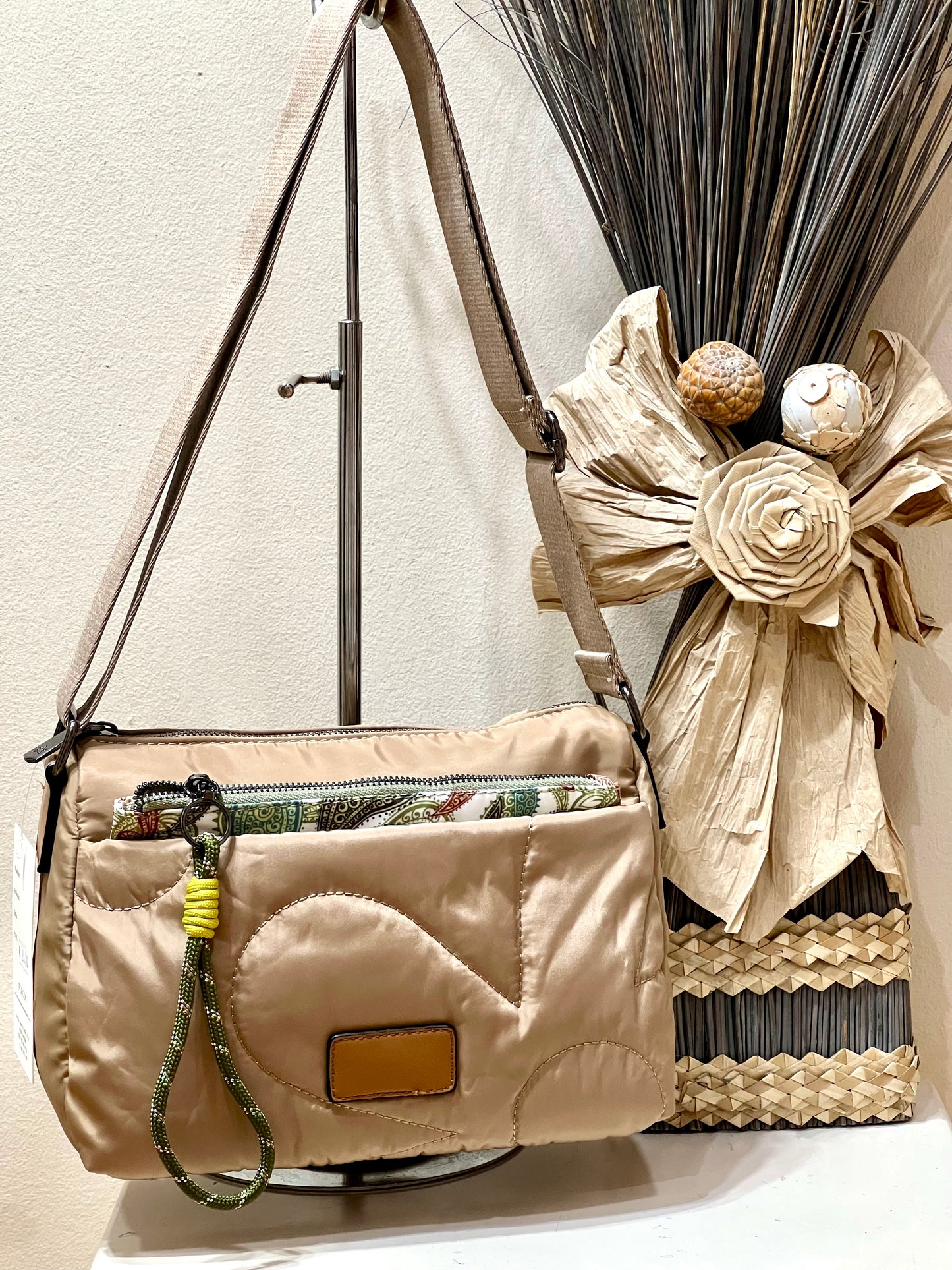 Bolso nylon y cachemir