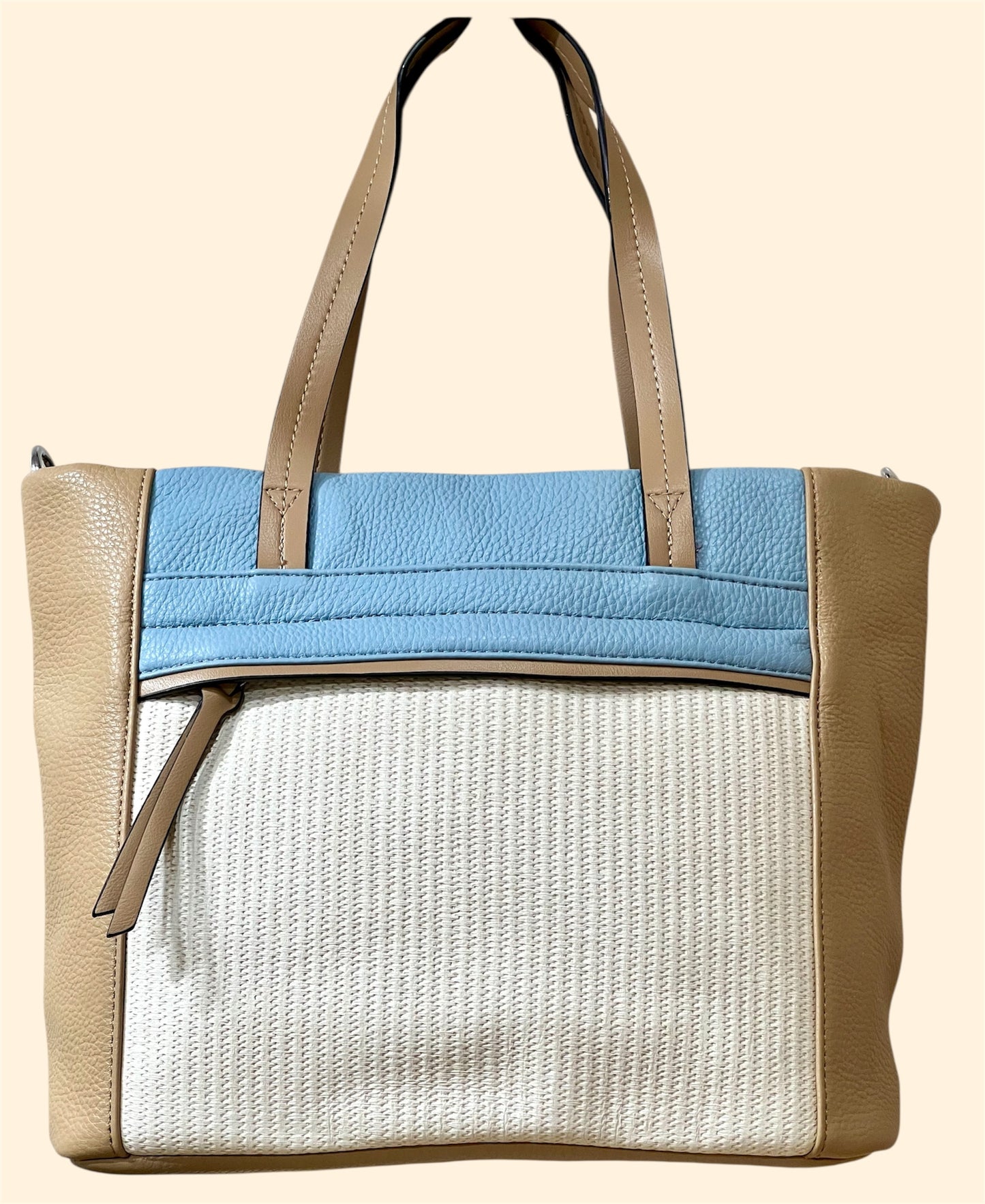 Bolso polipiel combinado color