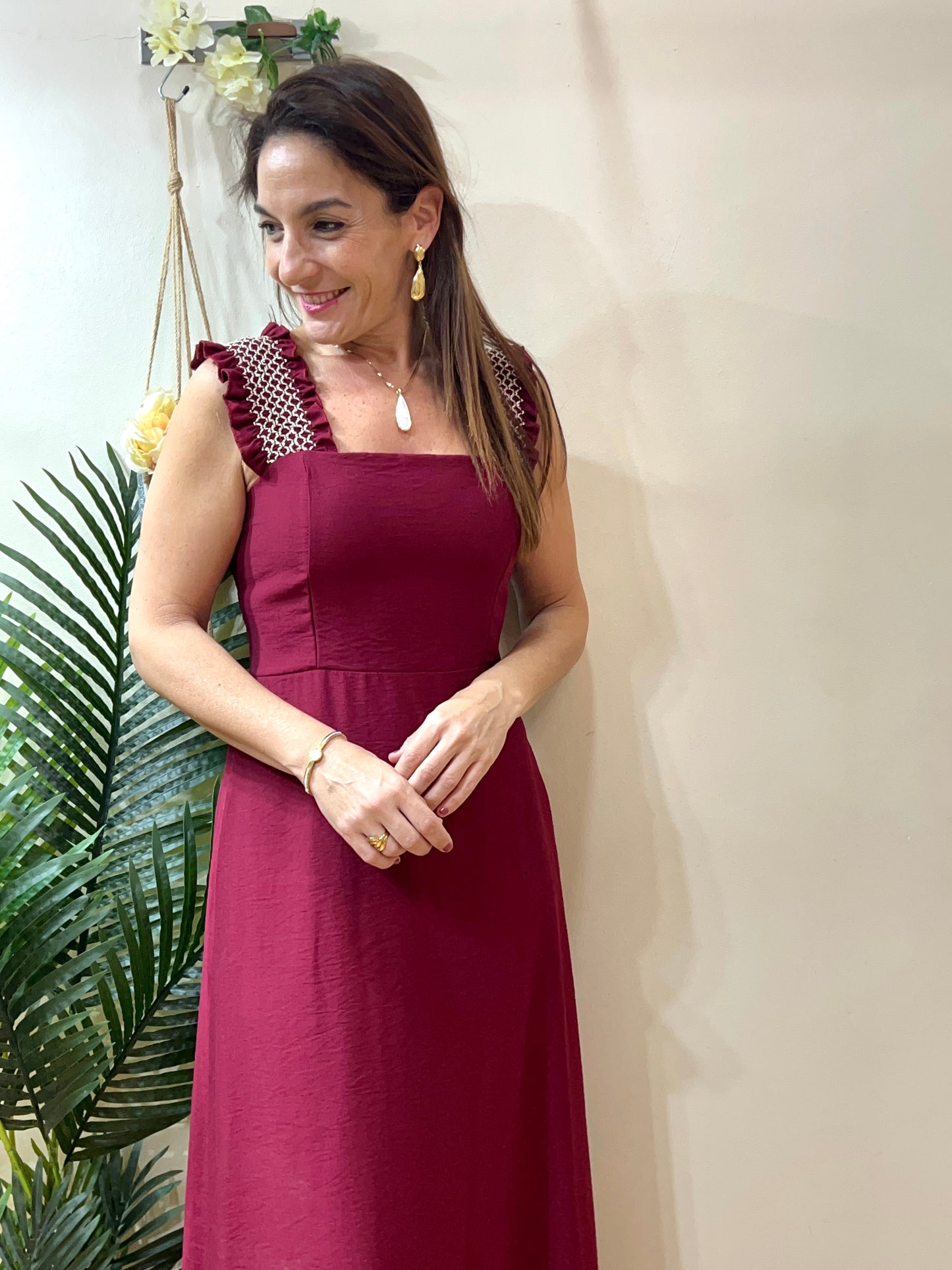 Vestido tirantes zig-zag