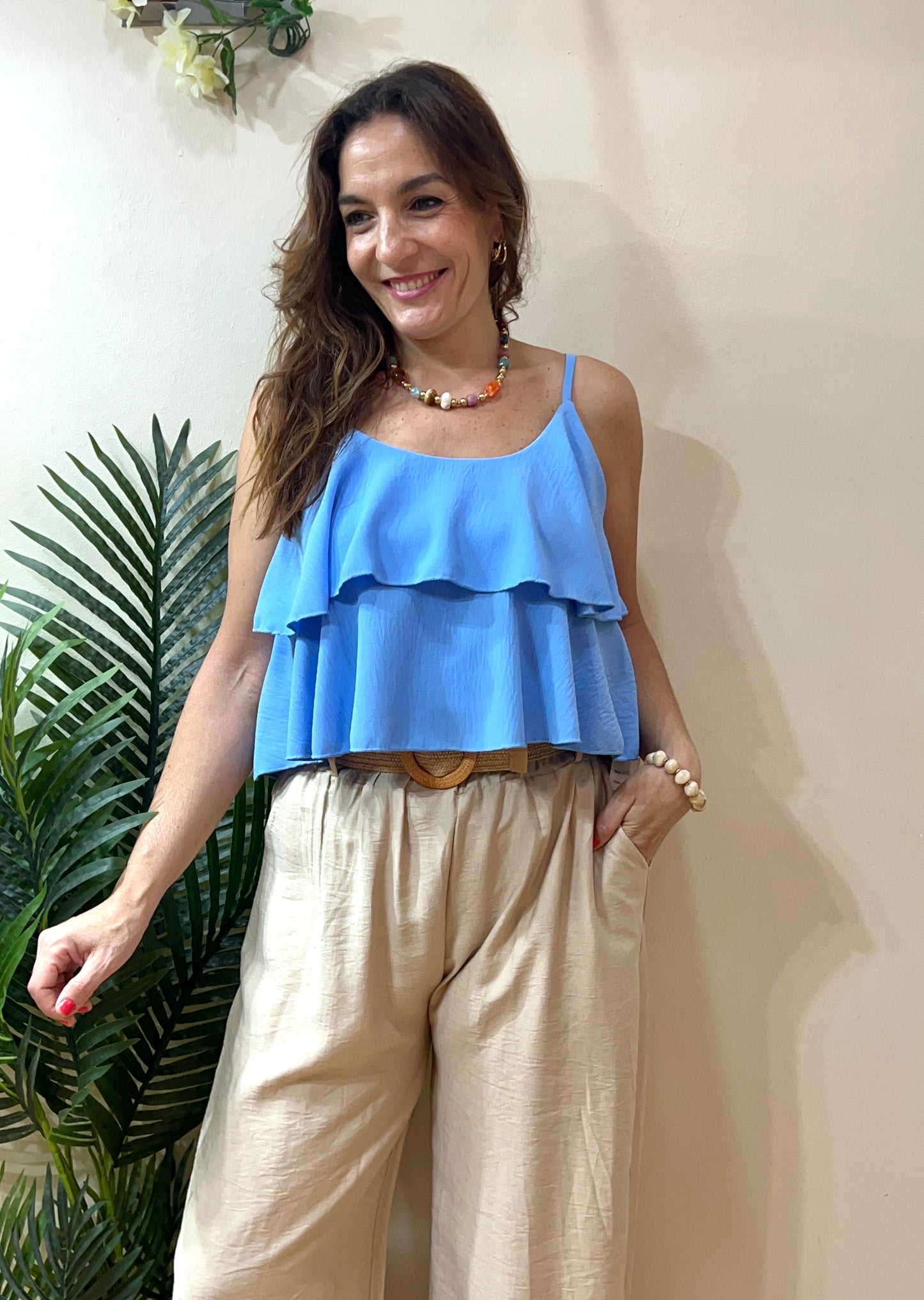 Blusa triple volante